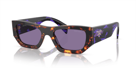 Prada Havana-Violet Mirror Internal Silver Sunglasses | PRADA PR A01S Havana-Violet Mirror Internal Silver