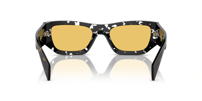 משקפי שמש פראדה הוואנה שחור שקוף-צהוב | PRADA PR A01S Havana Black Transparent-Yellow