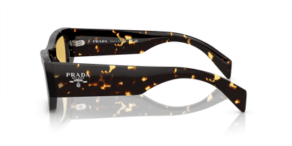 משקפי שמש פראדה הוואנה שחור שקוף-צהוב | PRADA PR A01S Havana Black Transparent-Yellow