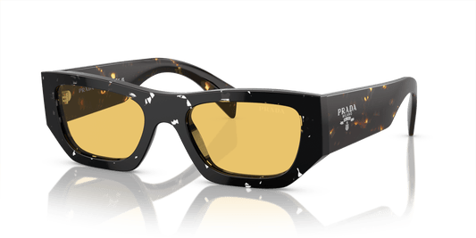 Prada Havana Black Transparent-Yellow Sunglasses | PRADA PR A01S Havana Black Transparent-Yellow