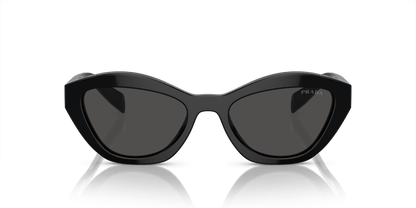 משקפי שמש פראדה שחור-אפור כהה | PRADA PR A02S Black-Dark Grey
