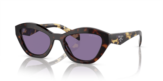PRADA PR A02S Havana-Violet Mirror Internal Silver Sunglasses