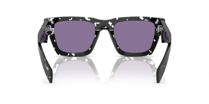 Prada Sunglasses Tortoise Black Crystal-Violet Mirror Internal Silver | Prada PR A06S Tortoise Black Crystal-Violet Mirror Internal Silver