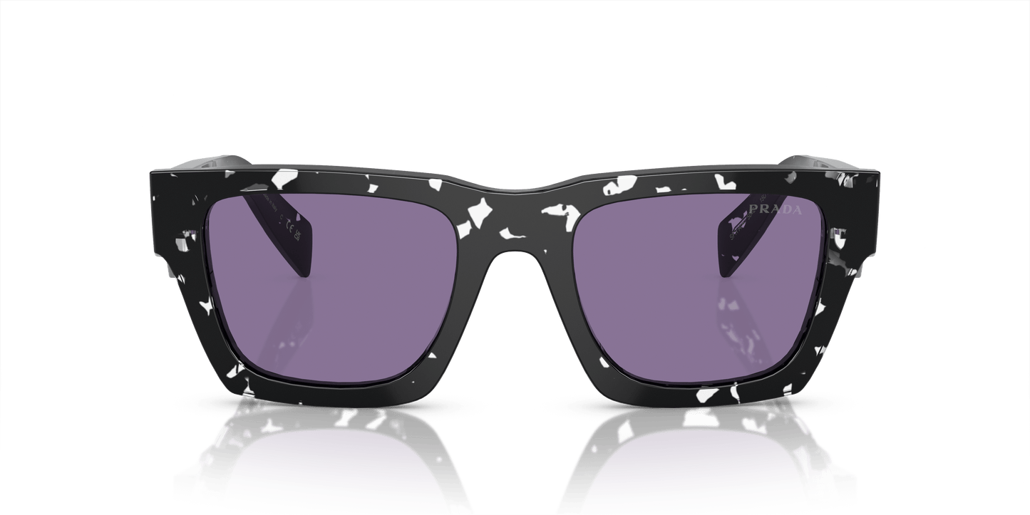 Prada Sunglasses Tortoise Black Crystal-Violet Mirror Internal Silver | Prada PR A06S Tortoise Black Crystal-Violet Mirror Internal Silver