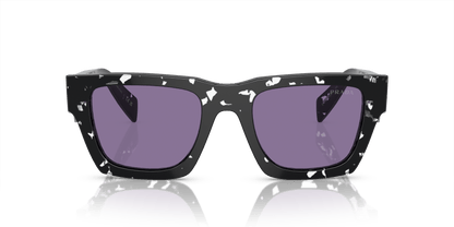 Prada Sunglasses Tortoise Black Crystal-Violet Mirror Internal Silver | Prada PR A06S Tortoise Black Crystal-Violet Mirror Internal Silver