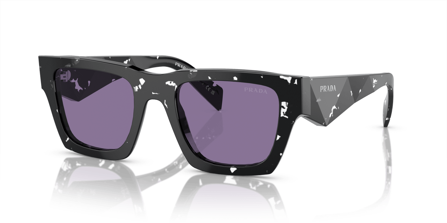 Prada Sunglasses Tortoise Black Crystal-Violet Mirror Internal Silver | Prada PR A06S Tortoise Black Crystal-Violet Mirror Internal Silver
