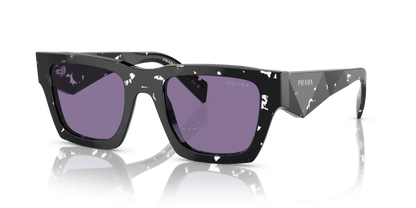 Prada Sunglasses Tortoise Black Crystal-Violet Mirror Internal Silver | Prada PR A06S Tortoise Black Crystal-Violet Mirror Internal Silver