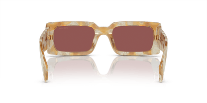 משקפי שמש פראדה צב מדברי-סגול כהה | PRADA PR A07S Desert Tortoise-Dark Violet
