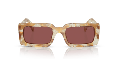 משקפי שמש פראדה צב מדברי-סגול כהה | PRADA PR A07S Desert Tortoise-Dark Violet