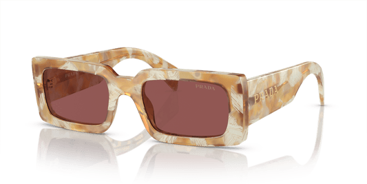 Prada Sunglasses Desert Tortoise-Dark Violet | PRADA PR A07S Desert Tortoise-Dark Violet