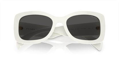 Prada Sunglasses Talc-Dark Grey | PRADA PR A08S Talc-Dark Grey