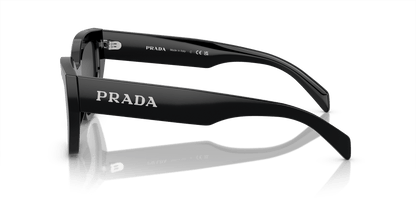 משקפי שמש פראדה שחור-אפור כהה | PRADA PR A09S Black-Dark Grey