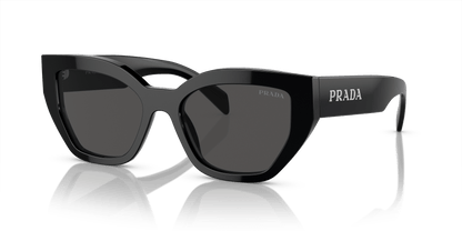 משקפי שמש פראדה שחור-אפור כהה | PRADA PR A09S Black-Dark Grey