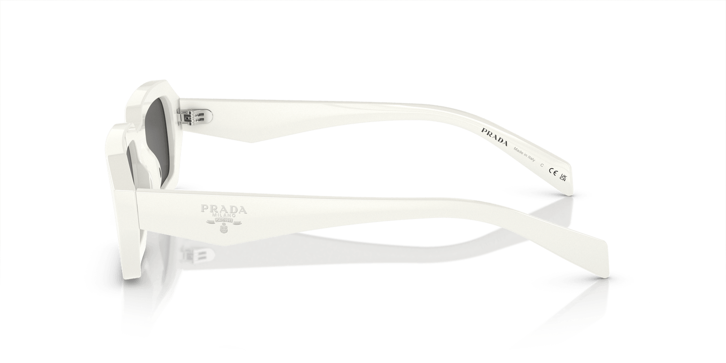Prada Sunglasses White-Dark Grey | PRADA PR A12S White-Dark Grey