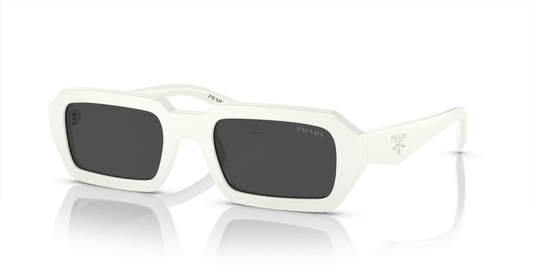 Prada Sunglasses White-Dark Grey | PRADA PR A12S White-Dark Grey
