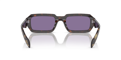 משקפי שמש פראדה ויולט מראה כסף פנימי | PRADA PR A12S Havana-Violet Mirror Silver Internal
