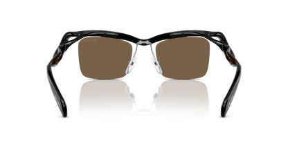 Prada Sunglasses Black-Dark Brown | Prada PR A15S Black-Dark Brown