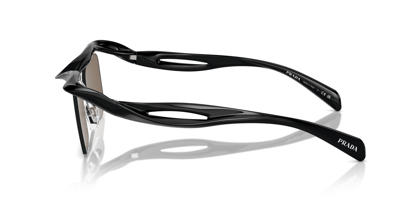 Prada Sunglasses Black-Dark Brown | Prada PR A15S Black-Dark Brown