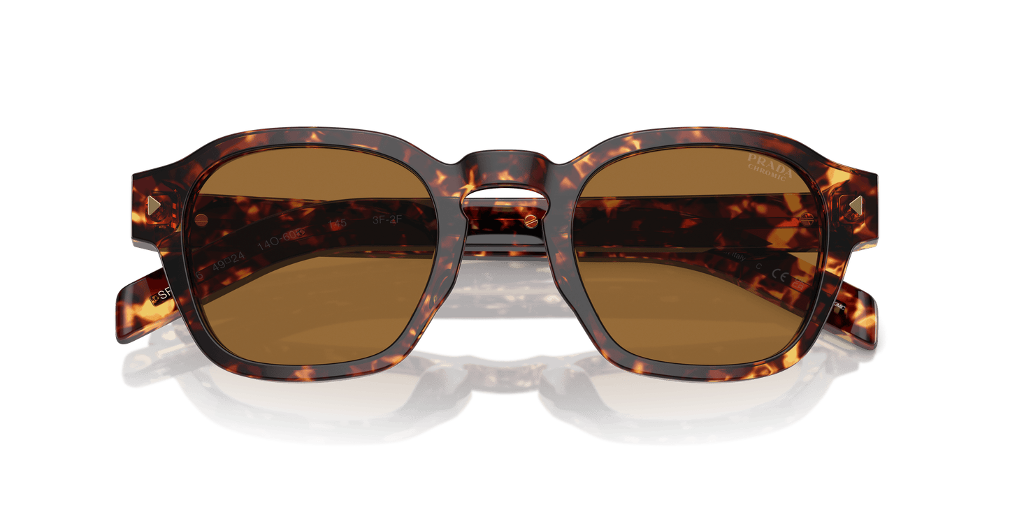 משקפי שמש פראדה צב מאגמה-תמונה חום בהיר | Prada PR A16S Magma Tortoise-Light Brown Photo