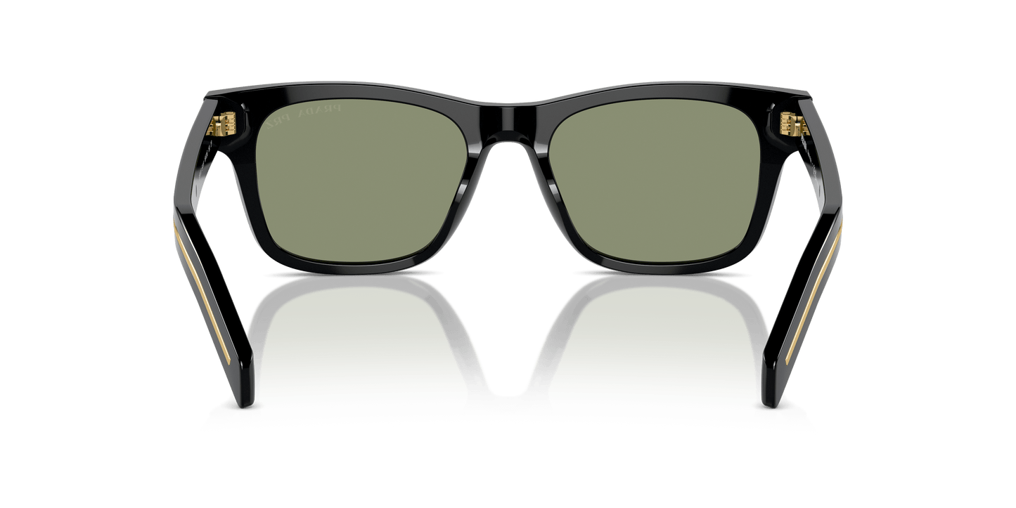 Prada PR A17S Black-Polarized Green Sunglasses