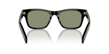 Prada PR A17S Black-Polarized Green Sunglasses