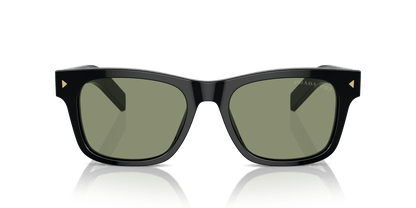 Prada PR A17S Black-Polarized Green Sunglasses