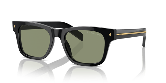 Prada PR A17S Black-Polarized Green Sunglasses