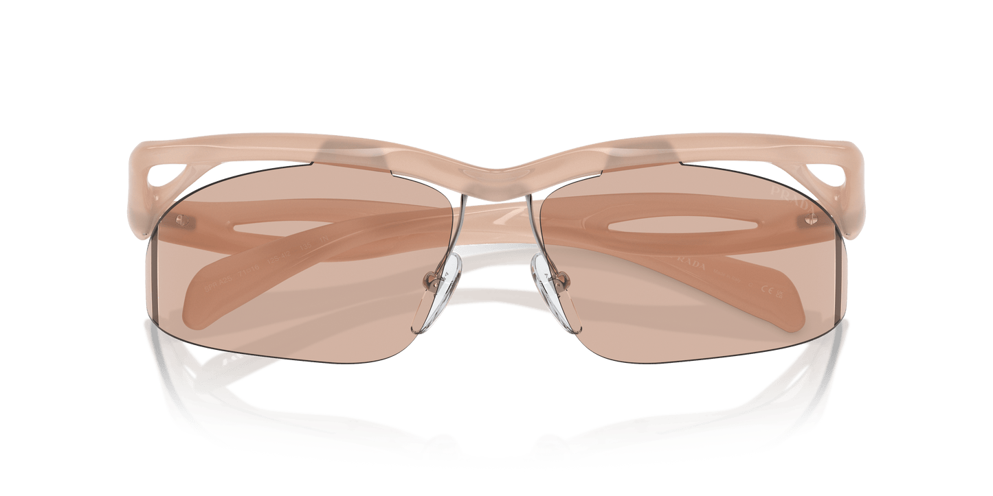 Prada Sunglasses Opal Peach-Light Brown | PRADA PR A25S Opal Peach-Light Brown