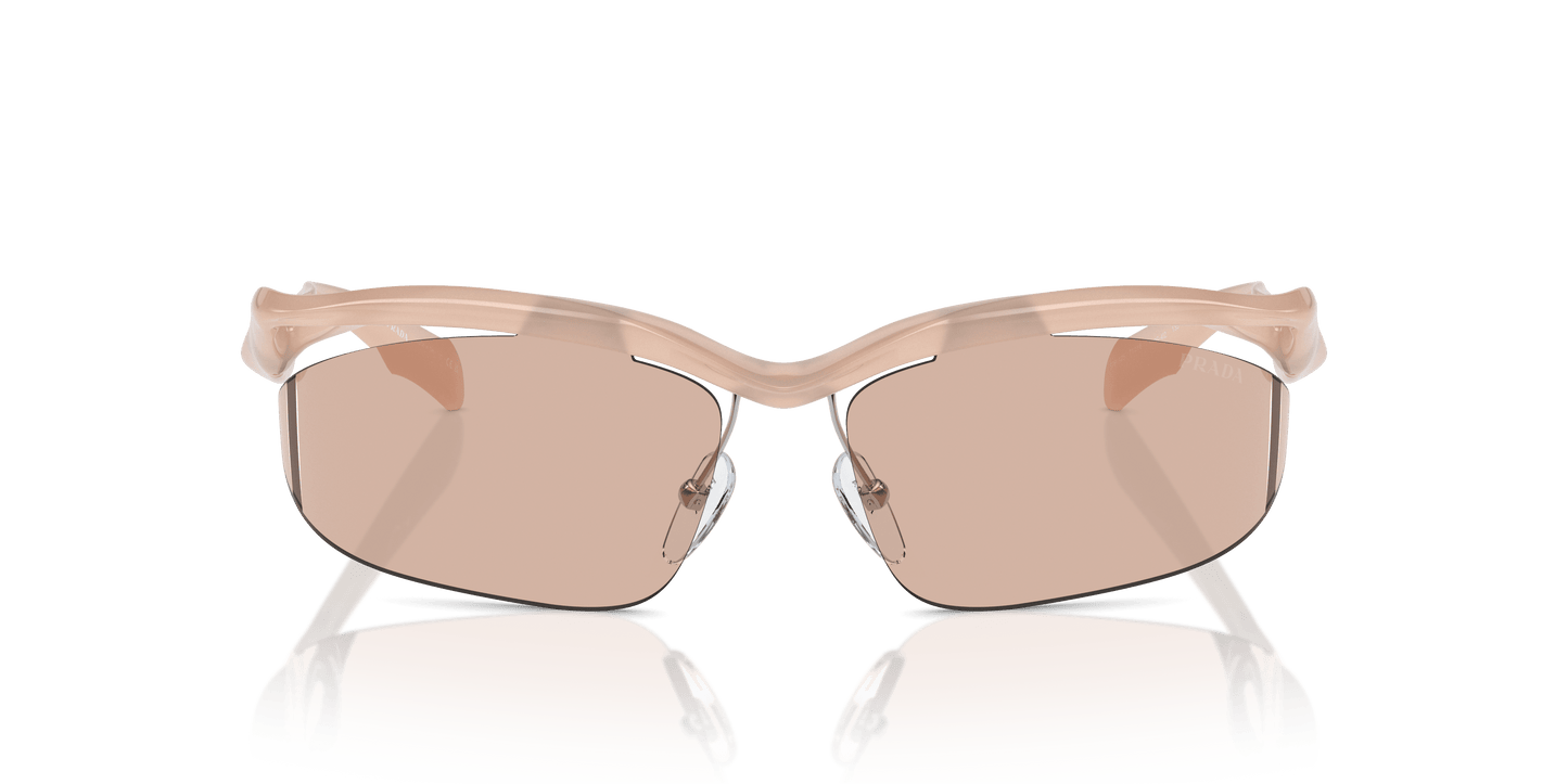 Prada Sunglasses Opal Peach-Light Brown | PRADA PR A25S Opal Peach-Light Brown