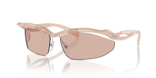 Prada Sunglasses Opal Peach-Light Brown | PRADA PR A25S Opal Peach-Light Brown