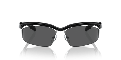 משקפי שמש פראדה שחור-אפור כהה | PRADA PR A25S Black-Dark Grey