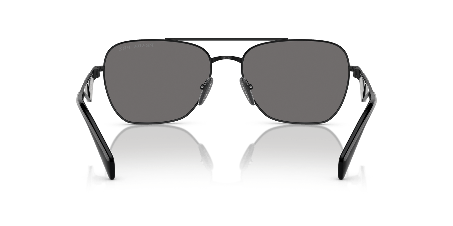 Prada PR A50S Metal Black-Dark Grey Polar Sunglasses