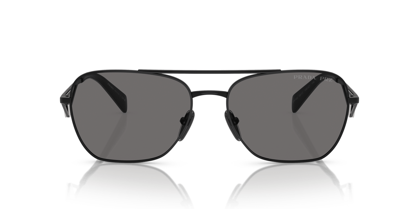 Prada PR A50S Metal Black-Dark Grey Polar Sunglasses