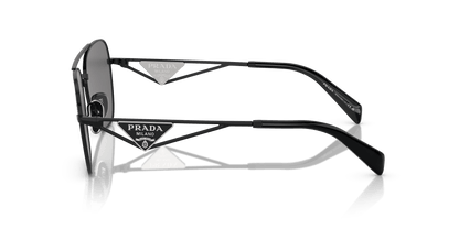 Prada PR A50S Metal Black-Dark Grey Polar Sunglasses