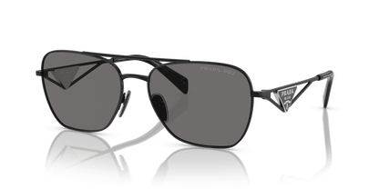 Prada PR A50S Metal Black-Dark Grey Polar Sunglasses