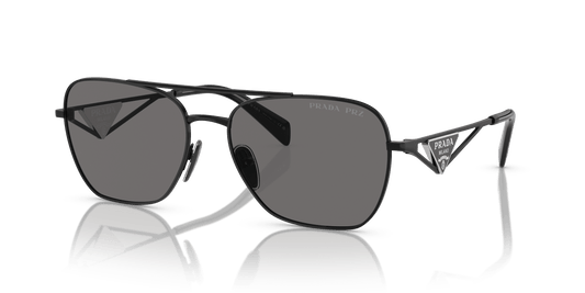 Prada PR A50S Metal Black-Dark Grey Polar Sunglasses