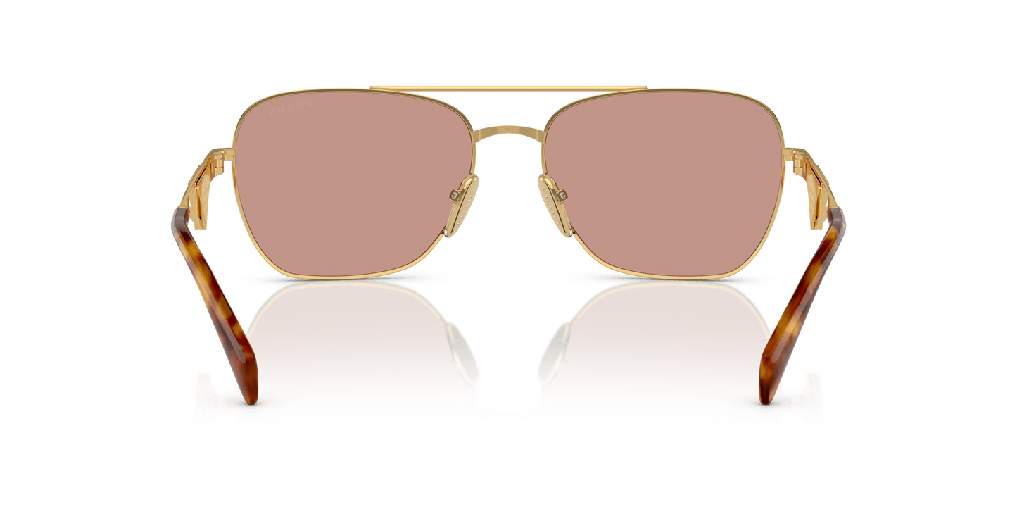 Prada Sunglasses Gold-Dark Violet | PRADA PR A50S Gold-Dark Violet