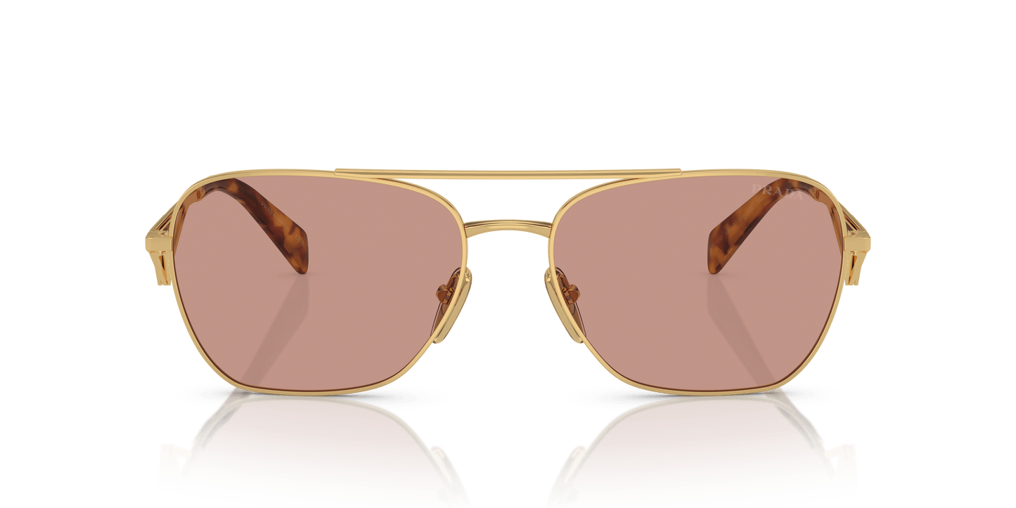 Prada Sunglasses Gold-Dark Violet | PRADA PR A50S Gold-Dark Violet
