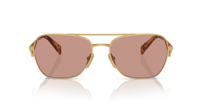 Prada Sunglasses Gold-Dark Violet | PRADA PR A50S Gold-Dark Violet