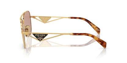 Prada Sunglasses Gold-Dark Violet | PRADA PR A50S Gold-Dark Violet