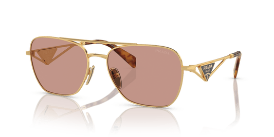 Prada Sunglasses Gold-Dark Violet | PRADA PR A50S Gold-Dark Violet