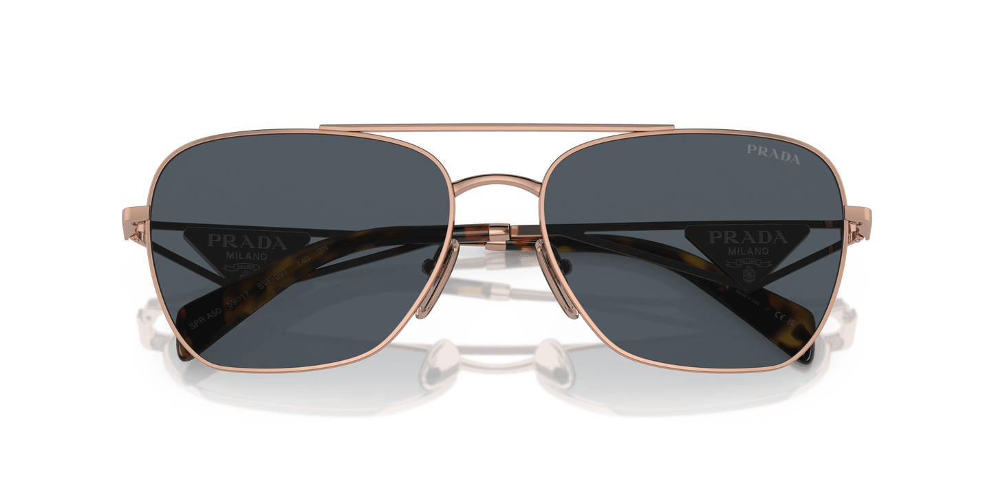 Prada Rose Gold-Dark Grey Sunglasses | PRADA PR A50S Rose Gold-Dark Grey