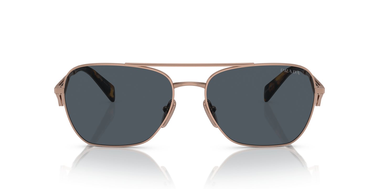 Prada Rose Gold-Dark Grey Sunglasses | PRADA PR A50S Rose Gold-Dark Grey
