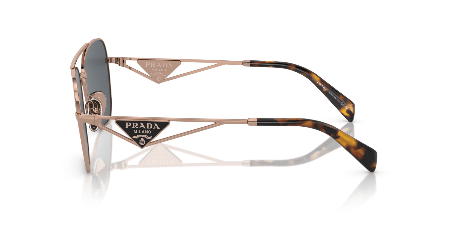 Prada Rose Gold-Dark Grey Sunglasses | PRADA PR A50S Rose Gold-Dark Grey