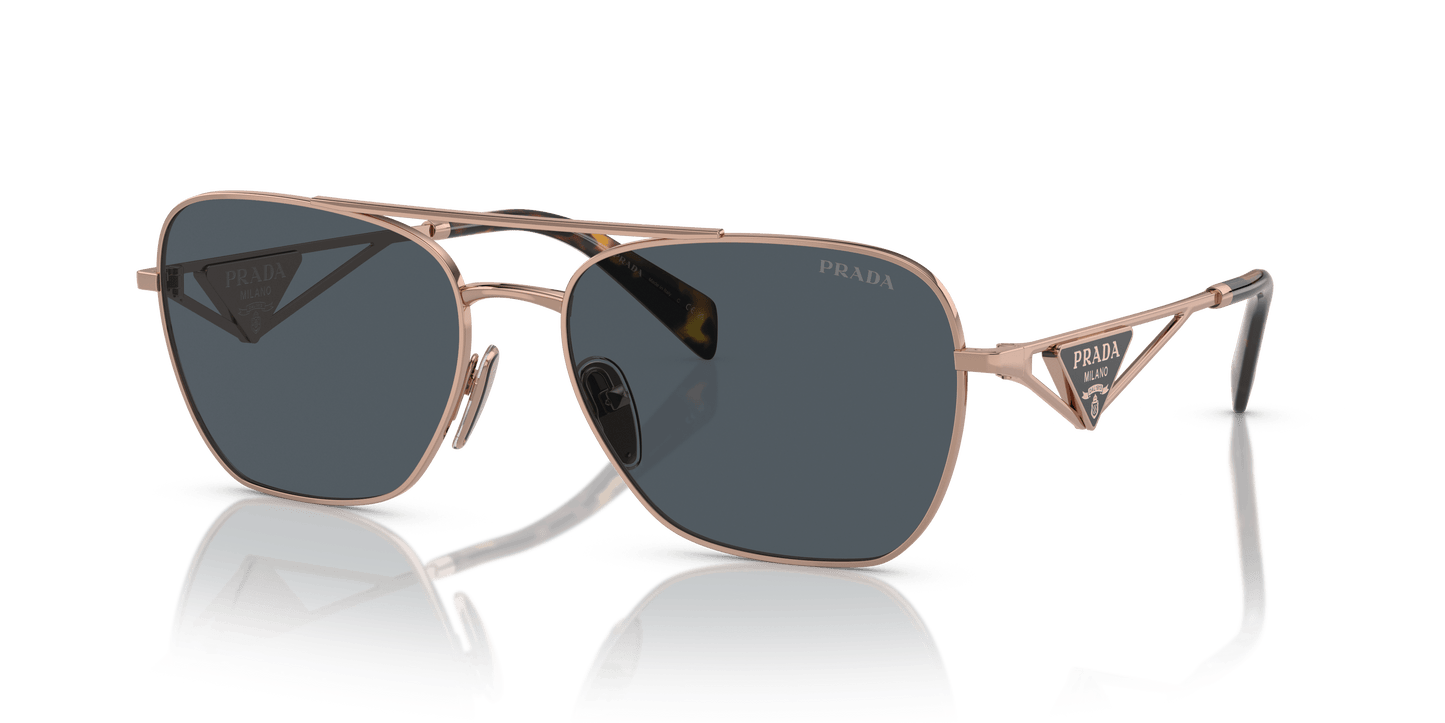 Prada Rose Gold-Dark Grey Sunglasses | PRADA PR A50S Rose Gold-Dark Grey