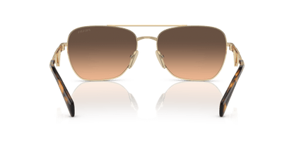 Prada Sunglasses Pale Gold-Brown Gradient Grey | PRADA PR A50S Pale Gold-Brown Gradient Grey