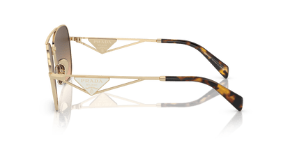 Prada Sunglasses Pale Gold-Brown Gradient Grey | PRADA PR A50S Pale Gold-Brown Gradient Grey