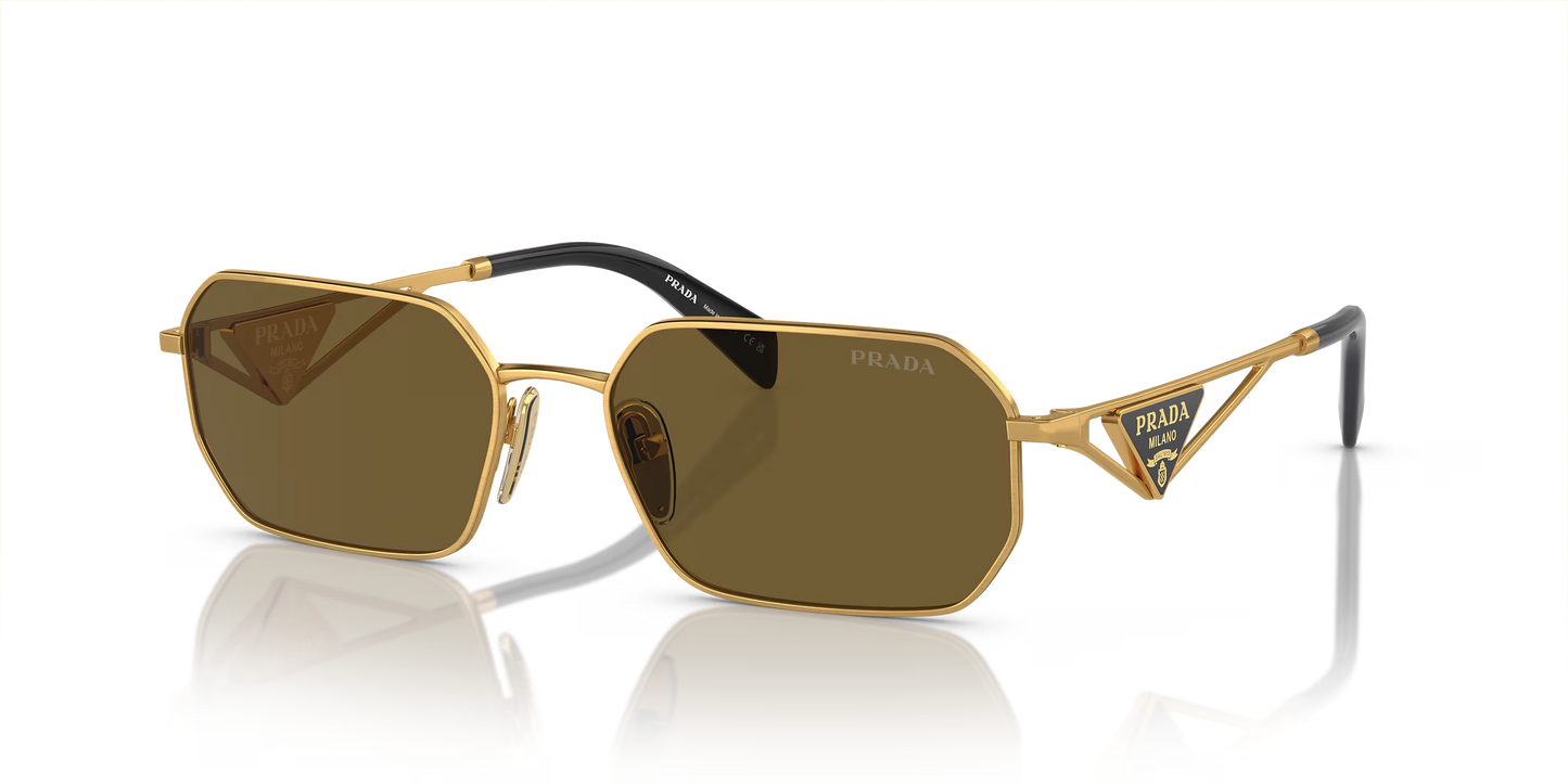 Prada Sunglasses Gold-Brown | Prada PR A51S Gold-Brown