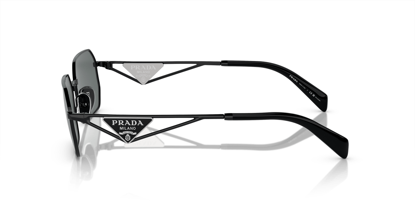 Prada Sunglasses Black-Black Grey Polar | PRADA PR A51S Black-Black Grey Polar