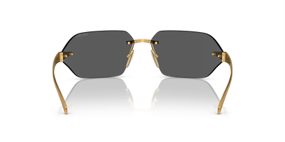 Prada Sunglasses Satin Yellow Gold-Dark Grey | PRADA PR A55S Satin Yellow Gold-Dark Grey